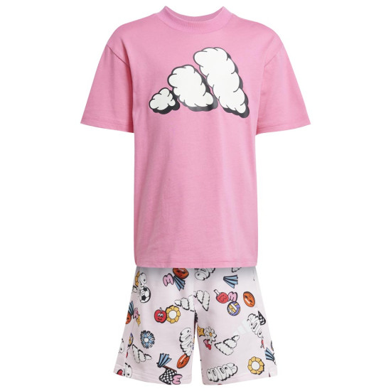 Adidas Παιδικό σετ Seasonal Essentials Fun Tee and Shorts Set